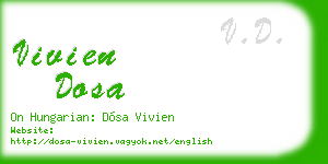 vivien dosa business card